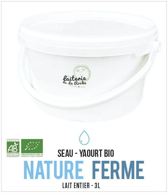 Seau 3L Yaourt nature ferme