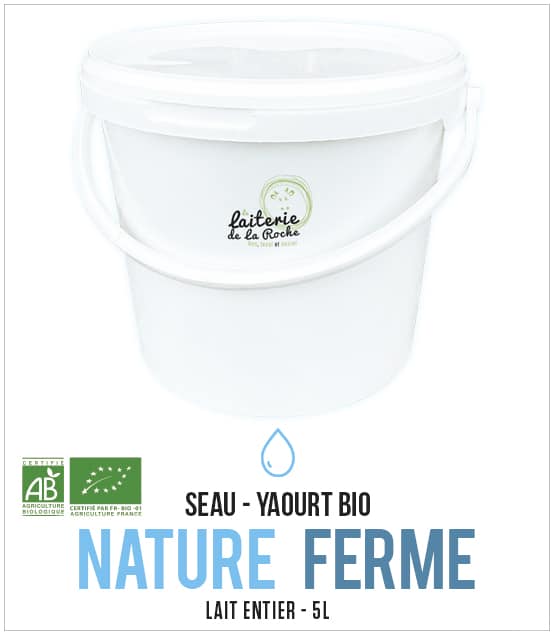 Seau 5L Yaourt nature ferme