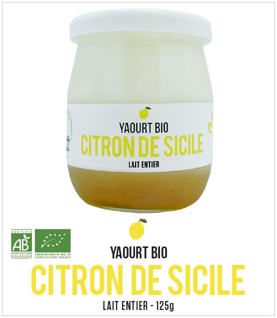 Yaourt Bio Citron de Sicile