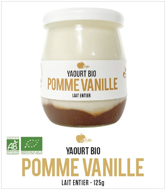 Yaourt Bio Pomme-Vanille